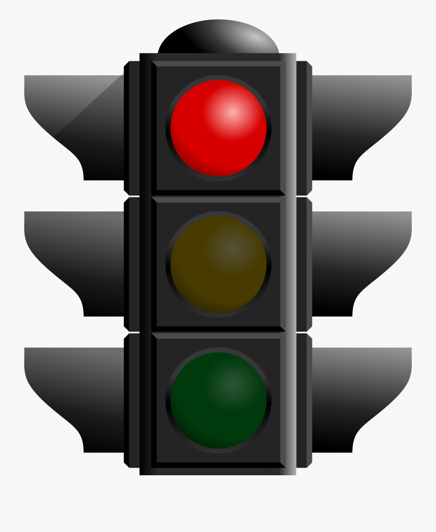 Traffic Light,lighting,signaling Device - Traffic Light Red, Transparent Clipart