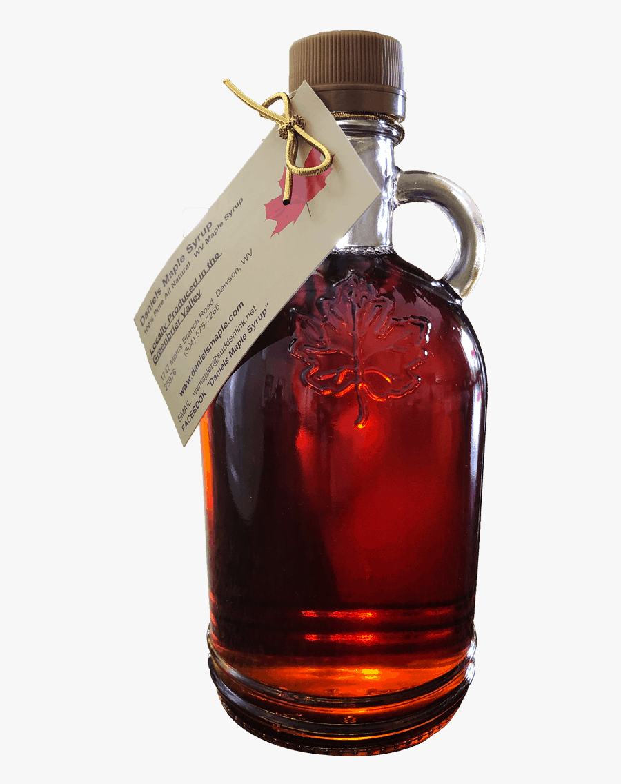 Maple Syrup, Round Glass Bottle 500ml - Glass Bottle, Transparent Clipart