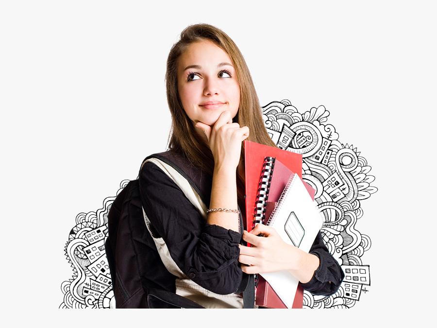 College Girl Png Hd, Transparent Clipart