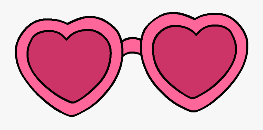 Sunglasses Love Sticker By Csak For Ios - Pink Heart Sunglasses Clipart ...