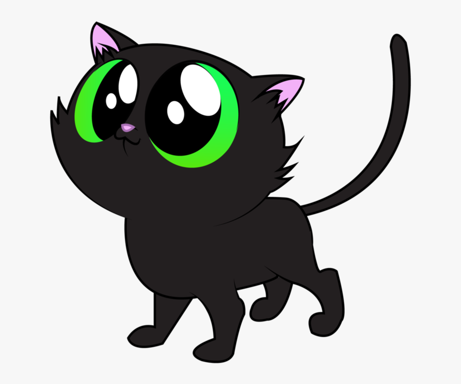 Black Cat Vector By Aquaticneon - Black Cats Vector Png, Transparent Clipart