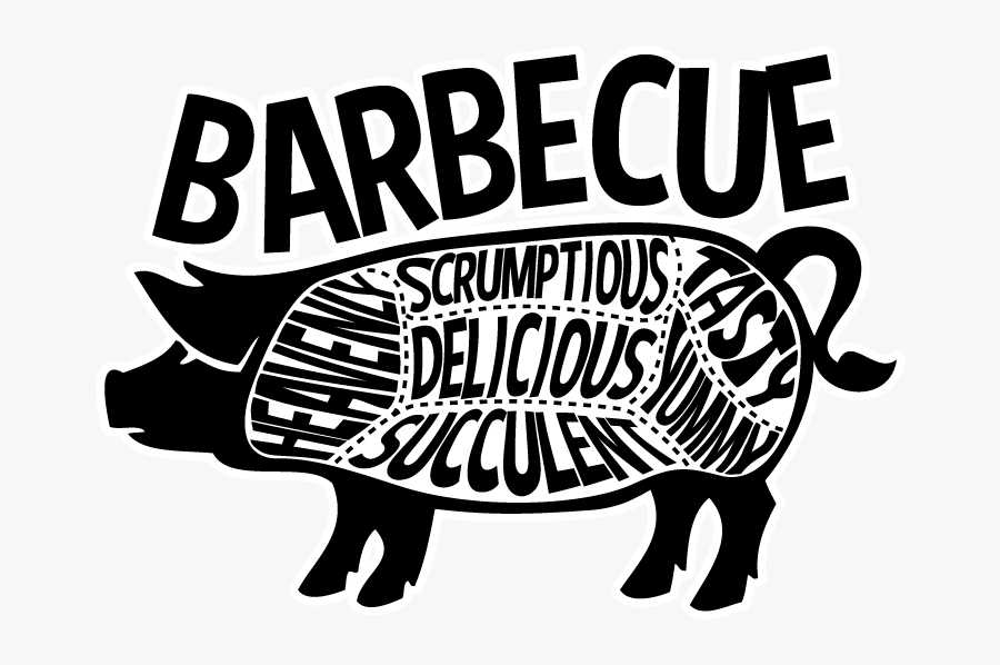 Bbq Pig Summer Delicious - Domestic Pig, Transparent Clipart