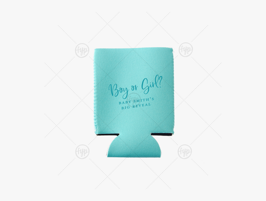 Personalized Tiffany Blue Flat Can Cooler With Matte - Paper, Transparent Clipart