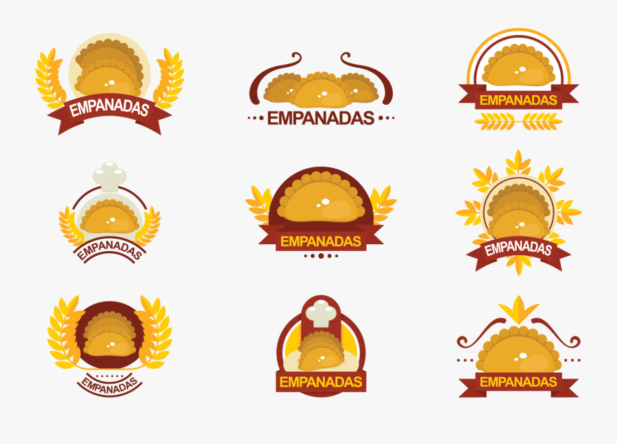 Empanadas Vector Emblems - Empada Vector, Transparent Clipart