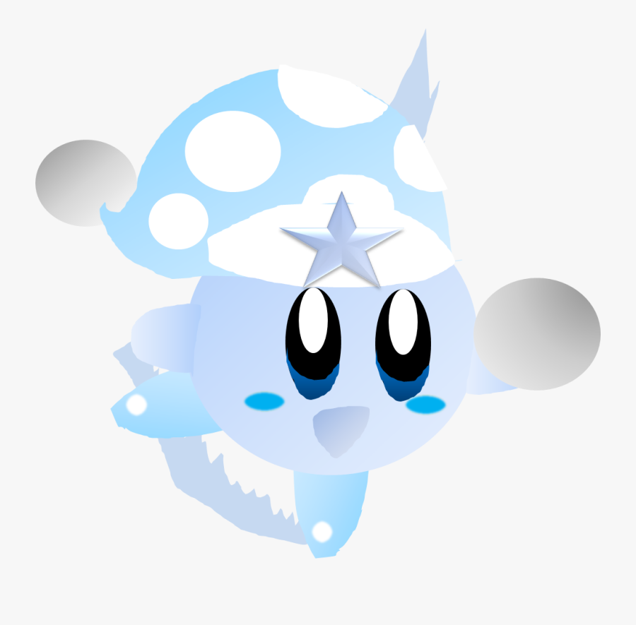 Transparent Throwing Snowballs Clipart - Kirby Snow Fan Art, Transparent Clipart