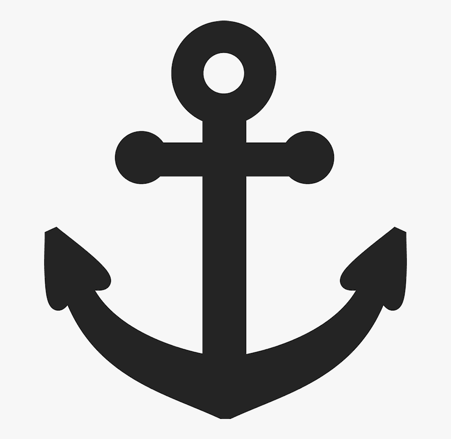 Thick Anchor Rubber Stamp - Cartoon Anchor Png, Transparent Clipart