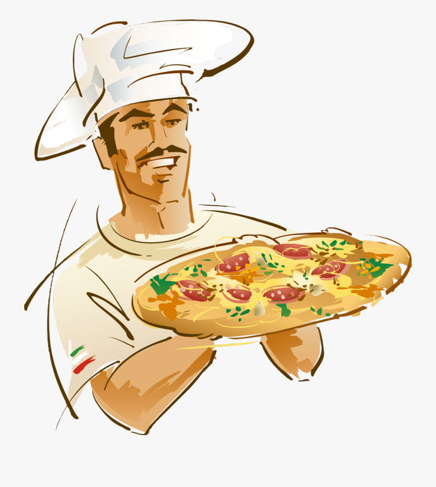 Pizza chef. Пиццмейкер / пиццайоло. Повар с пиццей. Итальянец мультяшный. Повар-пиццмейкер.