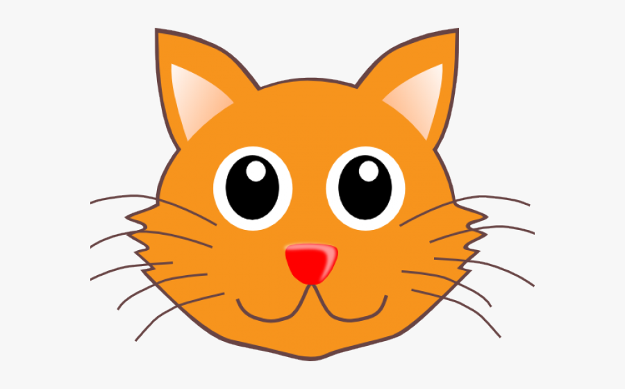 Cat Clipart Whiskers - Clip Art Cat Face, Transparent Clipart