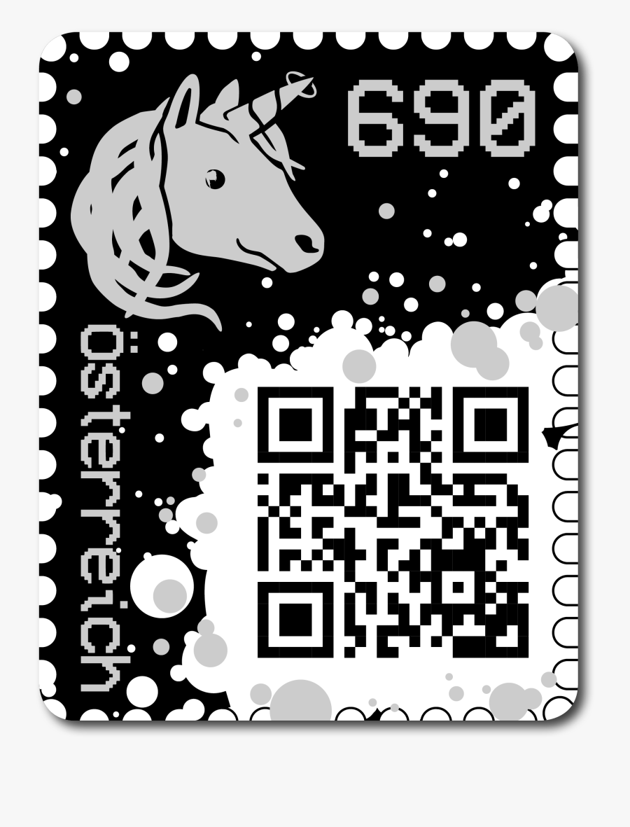 Crypto Stamp Black, Transparent Clipart