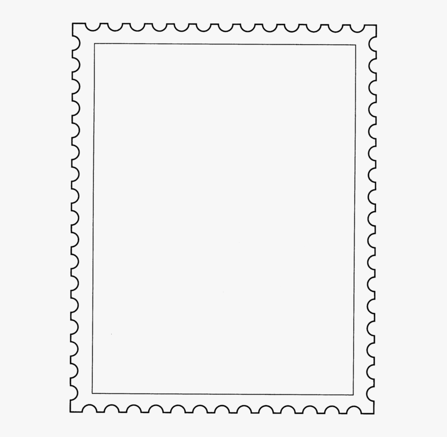 Postage Stamp Png Transparent Background - Draw A Postage Stamp, Transparent Clipart