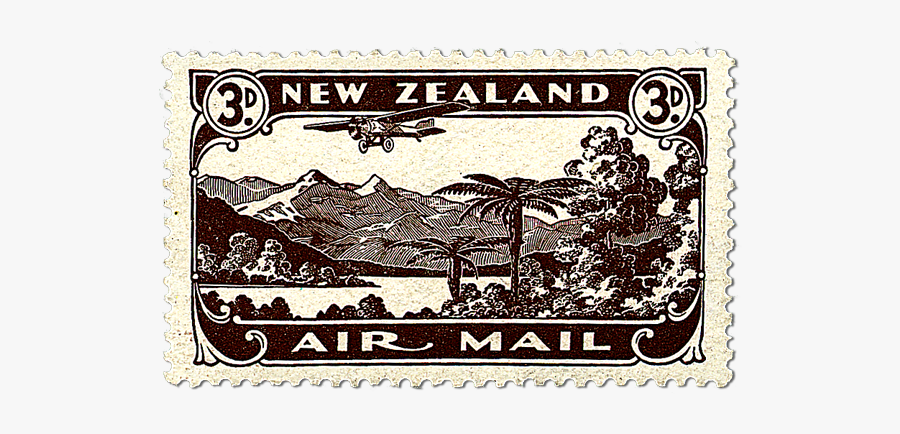 Clip Art Airmail Postage - Nz Stamps, Transparent Clipart