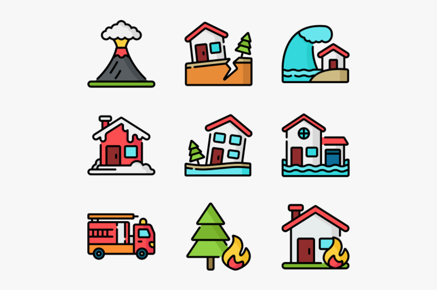 Natural Disaster - Discussion Flat Icon, Transparent Clipart
