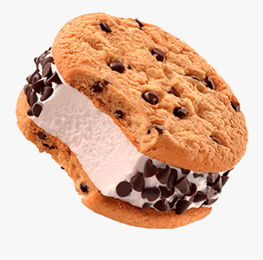 Chocolate Chip Cookie Sandwich - Ice Cream Sandwich Good Humor, Transparent Clipart