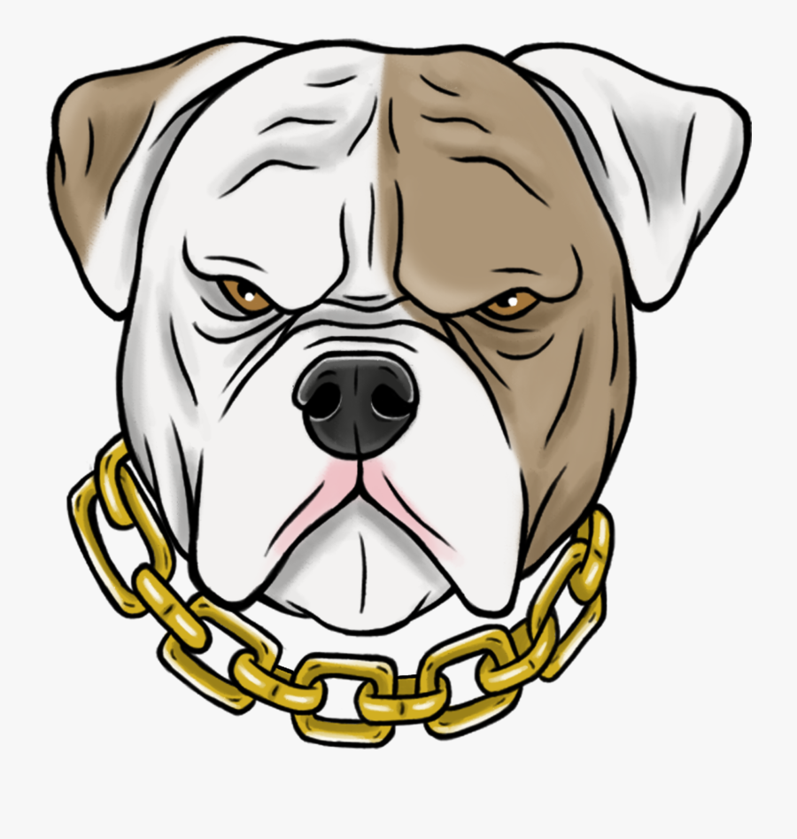 Clip Art Bulldog Illustration - American Bulldog Cartoon, Transparent Clipart