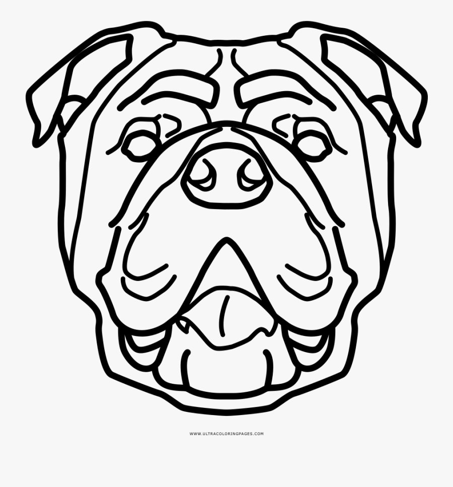 English Bulldog Different Kind Coloring Page, Printable - English Bulldog Icon Transparent, Transparent Clipart