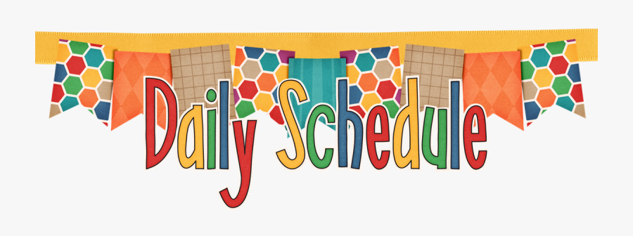 Transparent Daily Schedule Clipart - Schedule Kindergarten Daily, Transparent Clipart