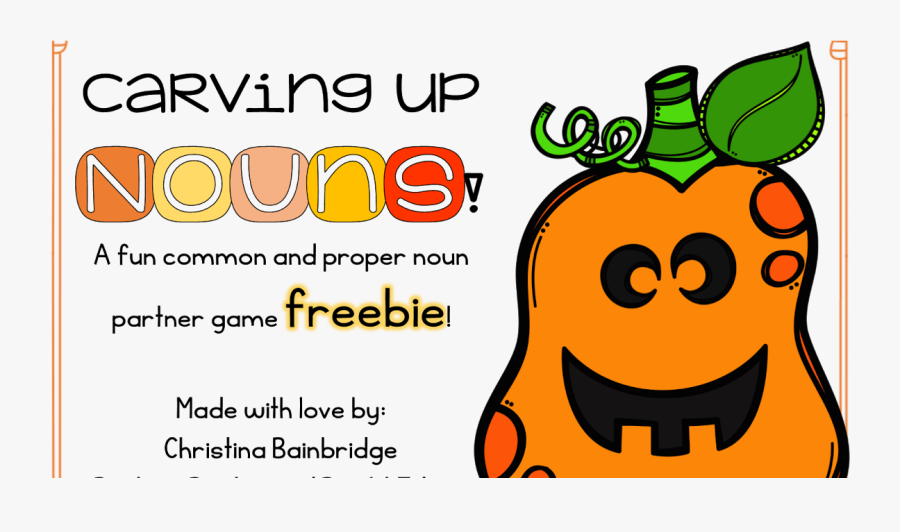 Halloween Proper Noun Worksheet, Transparent Clipart