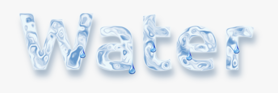 Blue,text,brand - Water Word Art Png, Transparent Clipart