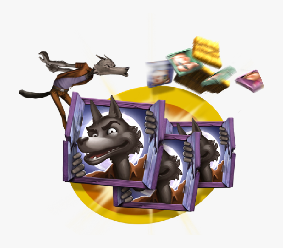 Big Bad Wolf Slot Png, Transparent Clipart