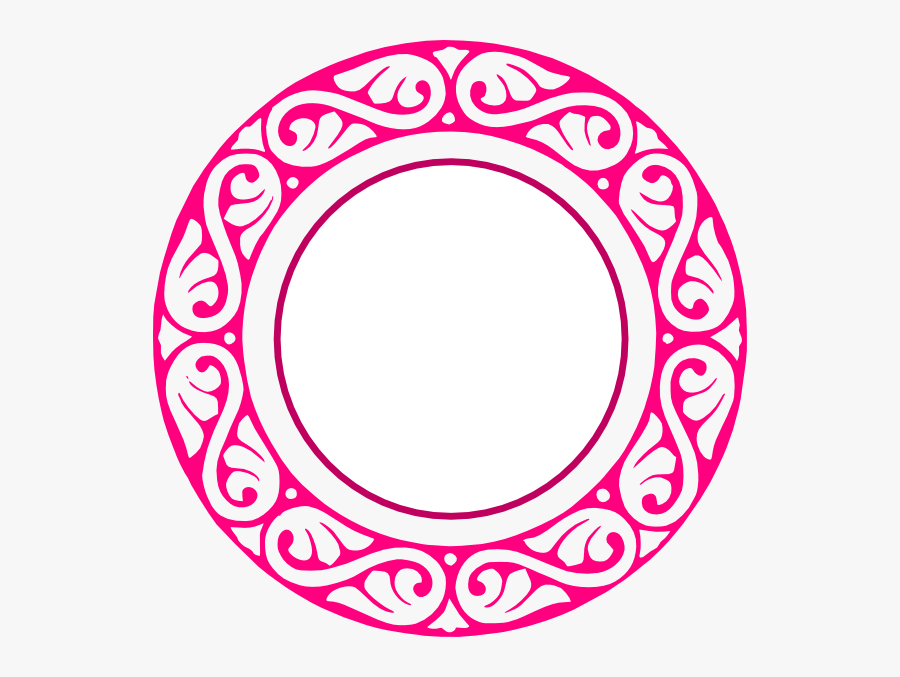 Scalloped Circle Frame Clip Art - Letter J Monogram Clipart, Transparent Clipart