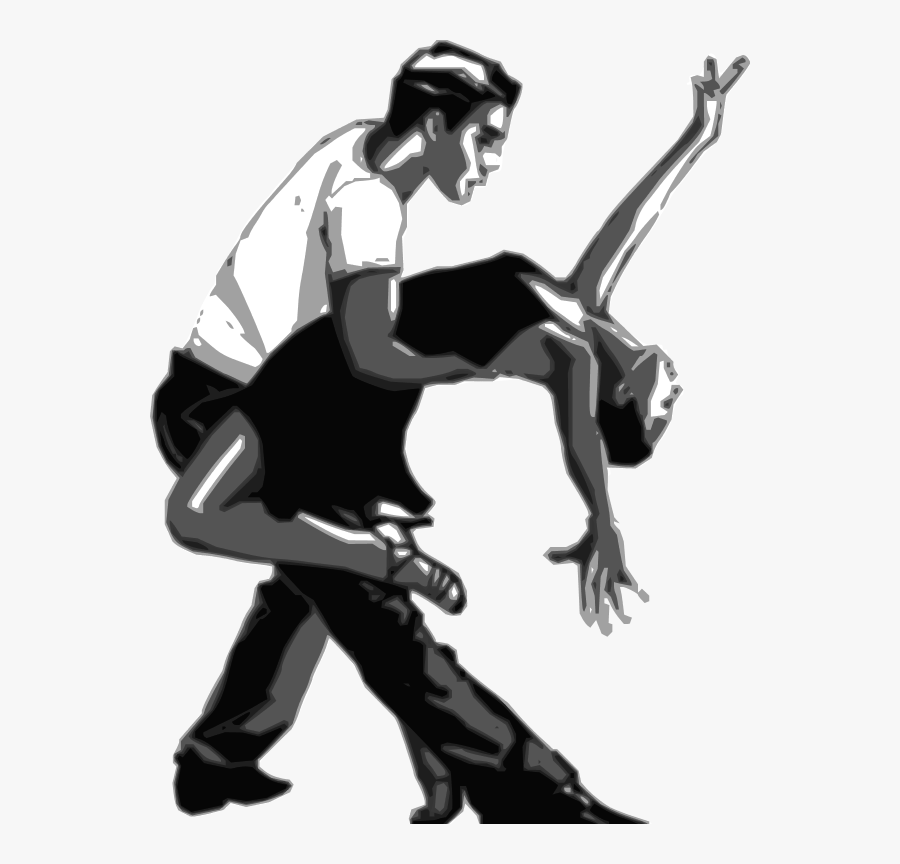 Stick People Dancing Clipart - Woman And Man Dancing, Transparent Clipart