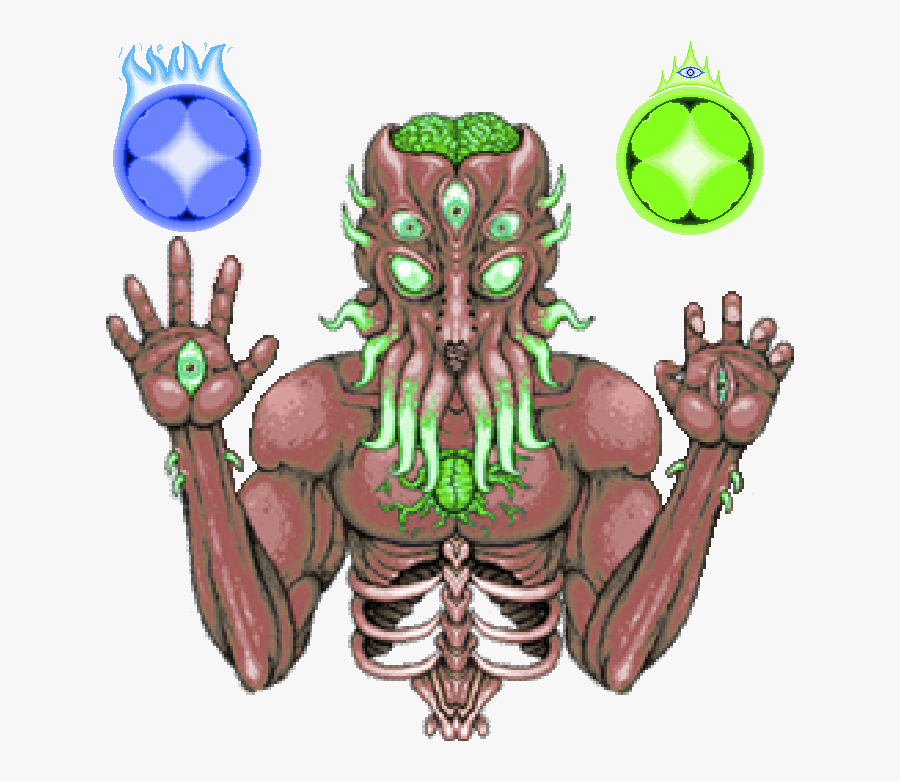 Earth Lord Formatted3 - Terraria Moon Lord Pixel Art, Transparent Clipart