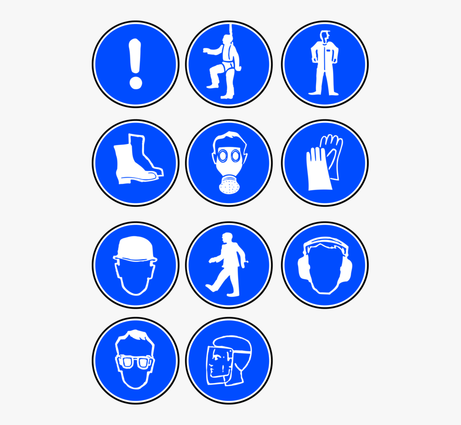Blue,area,text - Personal Protective Equipment In Laboratory, Transparent Clipart