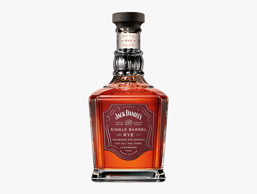 Jack Daniels Single Barrel Rye, Transparent Clipart