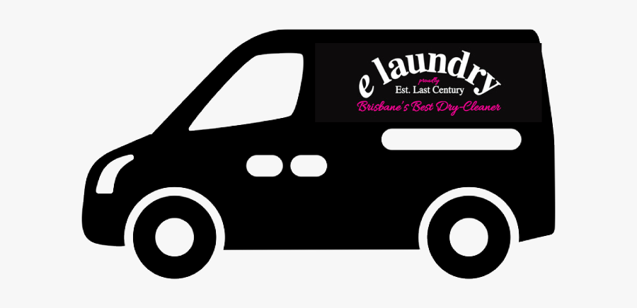 Laundry Delivery Black Car, Transparent Clipart