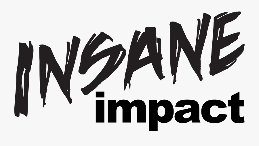 Clip Art Insane Impact - Calligraphy, Transparent Clipart