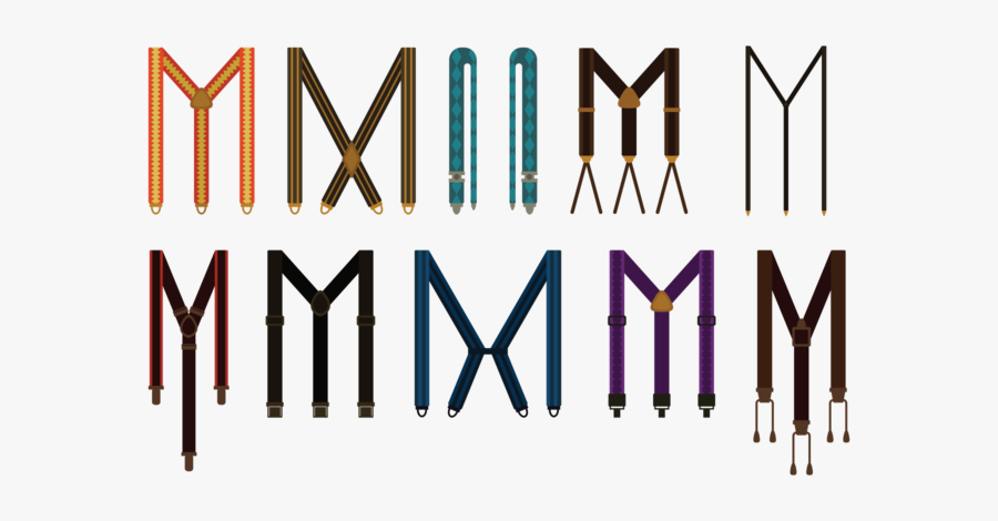 Suspenders Vector - Suspenders For Men Vector, Transparent Clipart