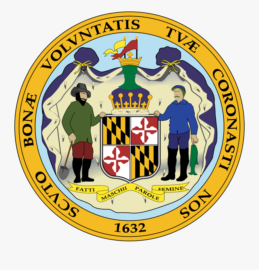 The Great Seal Of The State Of Maryland With Its Scandalous - Maryland Seal, Transparent Clipart