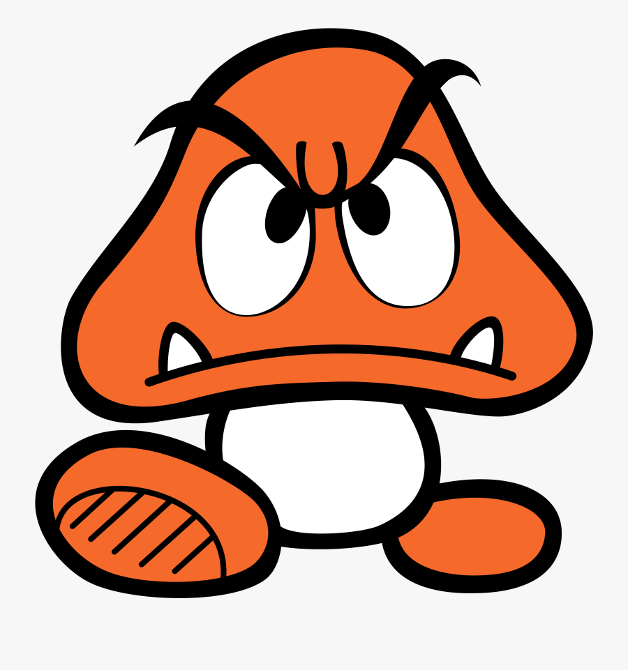Mario Mushroom Png - Super Mario Bros Goomba Art , Free Transparent