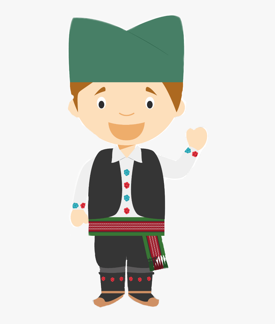 Transparent Boy Putting On Clothes Clipart - Serbian Traditional Clothes Vector, Transparent Clipart