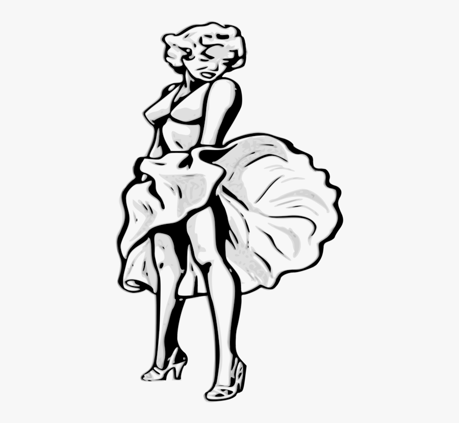 Finger Patrocinador Visual Arts Drawing Cc0 - Cartoon Marilyn Monroe Drawing Easy, Transparent Clipart
