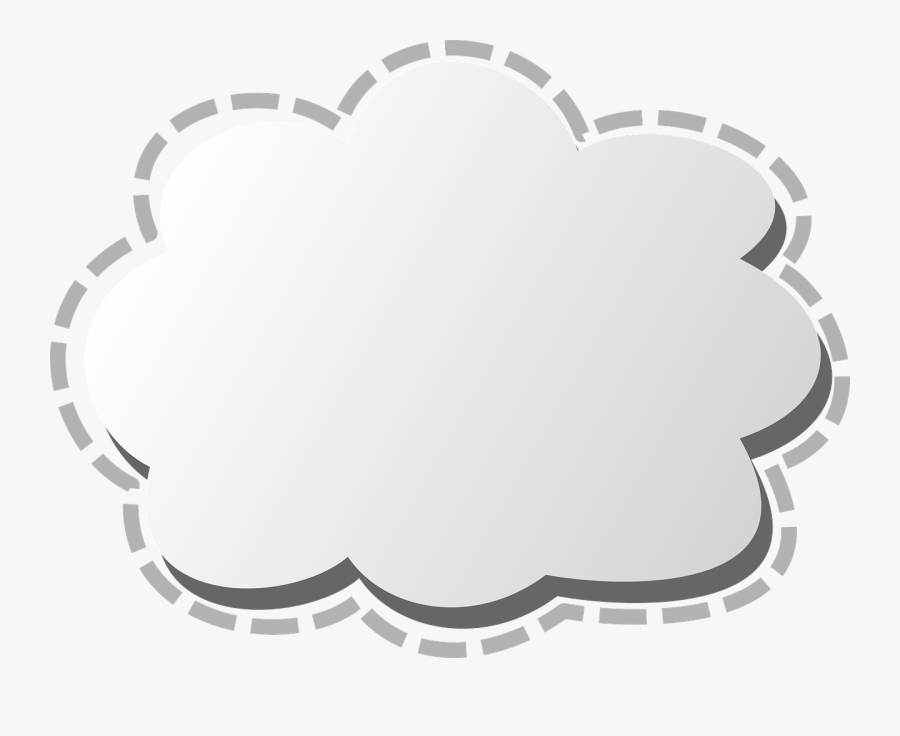 White Png Cute Cloud, Transparent Clipart