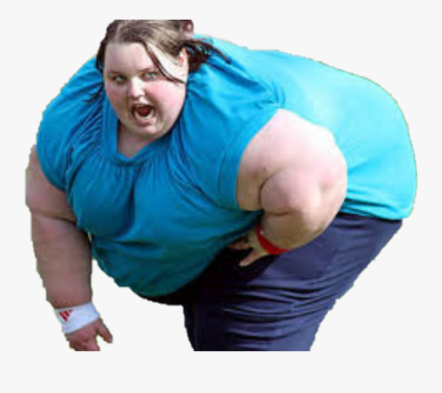 #fat #huge #eat #eattomuch #overweight #obese - Big Fat Lady, Transparent Clipart