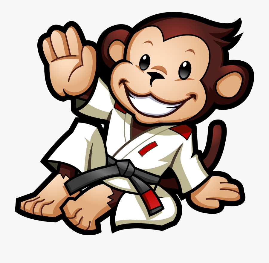 Jiu Jitsu Kids Monkey , Transparent Cartoons - Kids Jiu Jitsu Monkey, Transparent Clipart