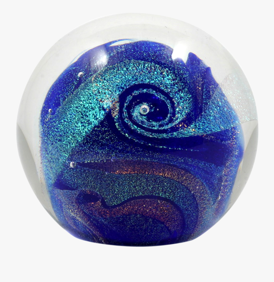 Glass Eye Studio Celestial Paperweight Northern Lights - Bead, Transparent Clipart