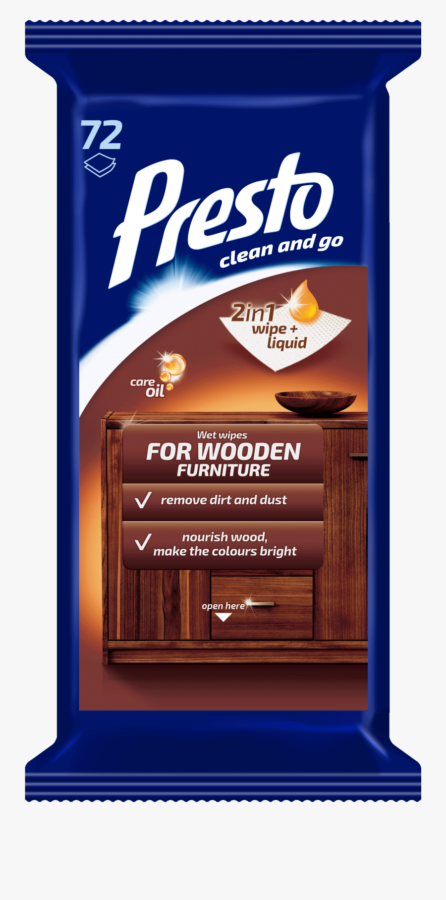 Cleaning Wet Wipes For Wooden Furniture - Household Supply, Transparent Clipart