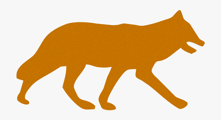 Coyote Silhouettes - Silueta De Zorro Png, Transparent Clipart