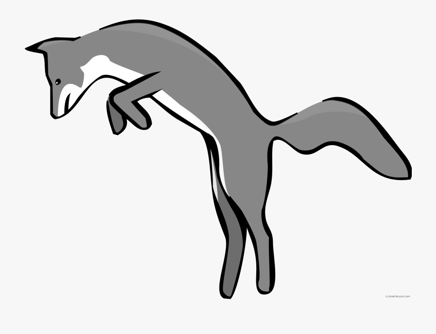 Transparent Stage Clipart Black And White - Fox Clipart, Transparent Clipart