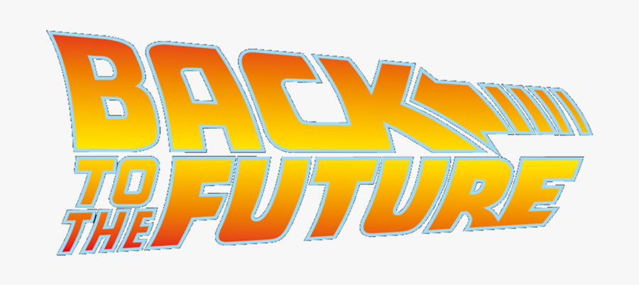 Outlook From The Past In Chrometa - Back To The Future Logo Editable, Transparent Clipart