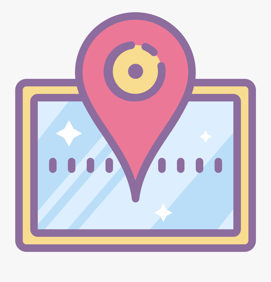 Map Marker Icon Clipart , Png Download - Icon Maps Pink, Transparent Clipart