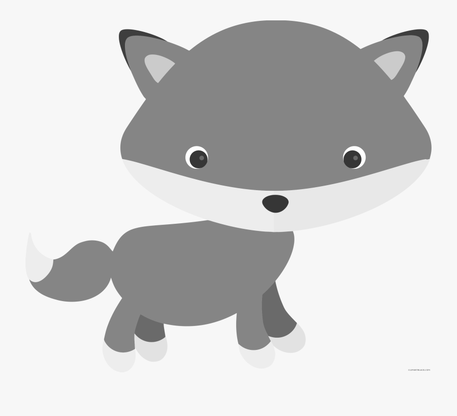 Fox Clipart Gray Fox - Cartoon Fox Transparent Background, Transparent Clipart