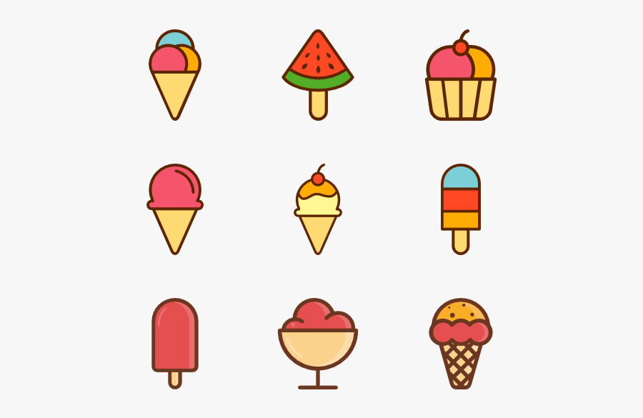 Summertime Cream Icon - Transparent Ice Cream Clipart, Transparent Clipart