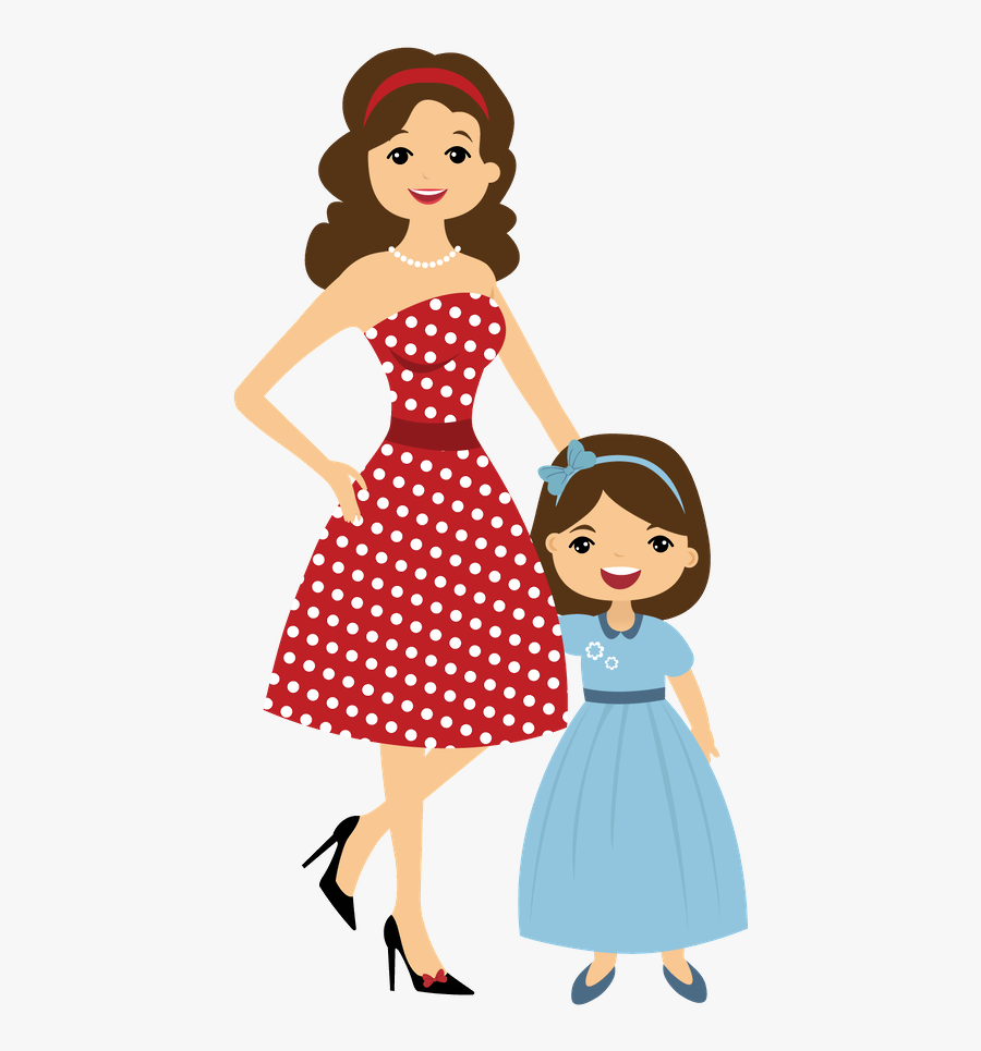 Mother And Daughter Clipart, Transparent Clipart