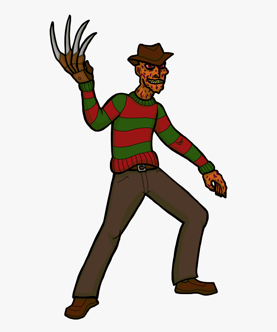 Clip Movis Freddy Vs Jason - Freddy Krueger Easy Drawing, Transparent Clipart
