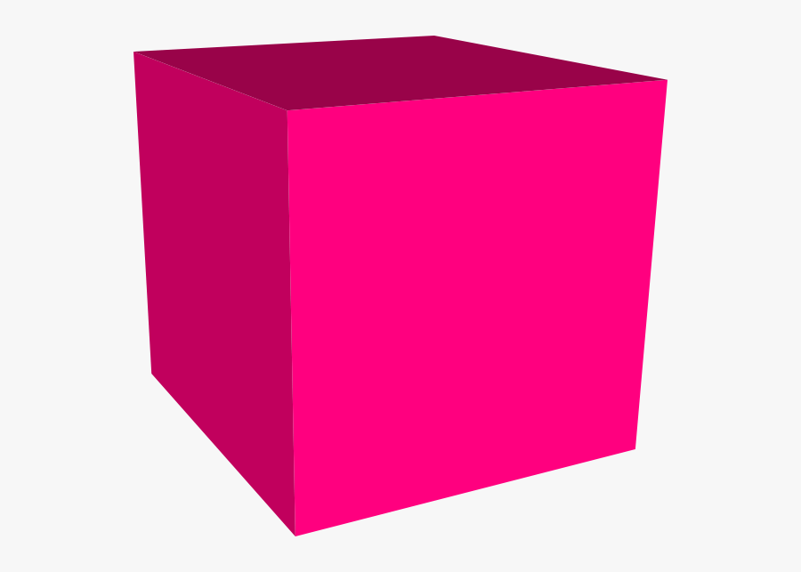 Cube 3d Clipart - Pink Cube Png, Transparent Clipart