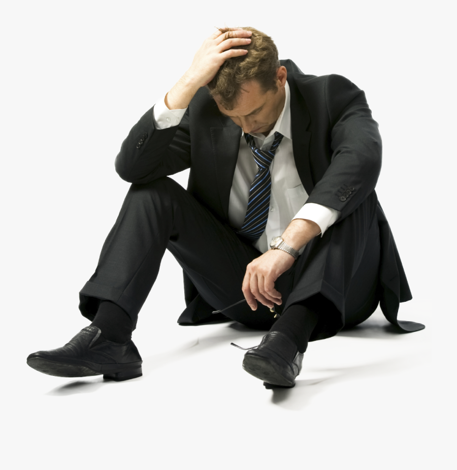 Sad Person Png - Sad Man Transparent Background, Transparent Clipart